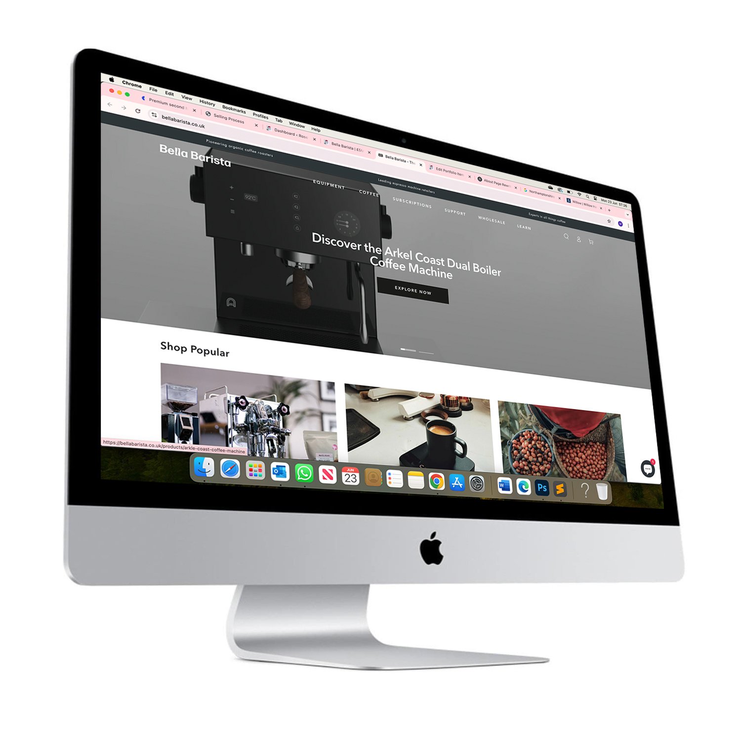 Bella Barista Website Design and Development - Digital Strategy